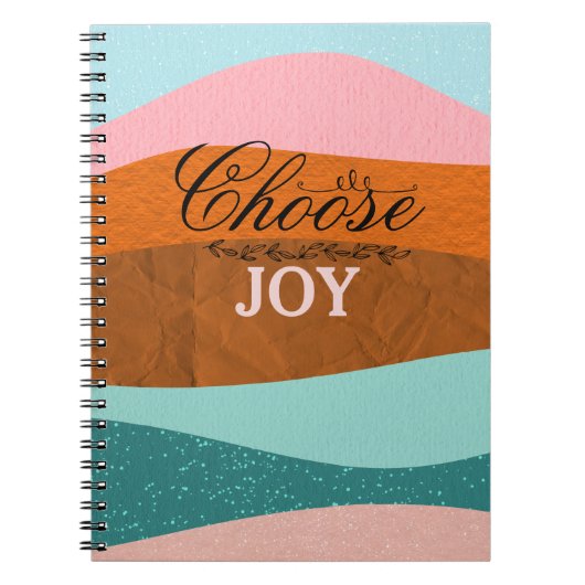 Colorful Boho Inspirerend Positief Citaat Notitieboek (Voorkant)