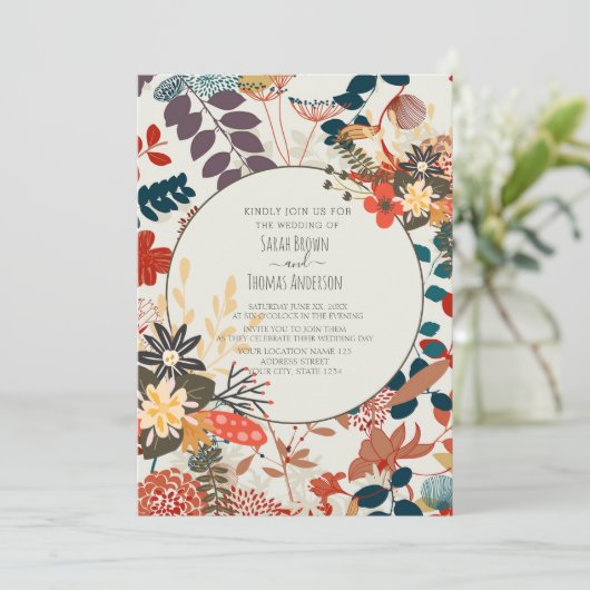 COLORFUL BOHO KAART (Staand voorkant)