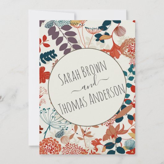 COLORFUL BOHO KAART (Achterkant)