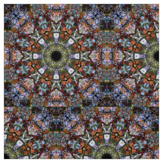 Colorful Boho Kaleidoscope Mandala Modern Hippie Stof (Swatch)