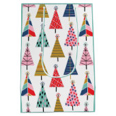 Colorful Boho kerstbomen Medium Cadeauzakje (Achterkant)