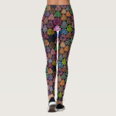 Colorful Boho Mandala Pattern Leggings (Achterkant)