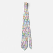 Colorful Boho Mandala Pattern Stropdas (Voorkant)