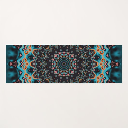 Colorful Boho Mandala Yogamat (Voorkant (horizontaal))