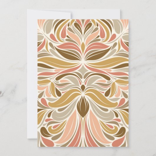 Colorful Boho Pattern Photo Afstuderen Invitation Kaart (Achterkant)