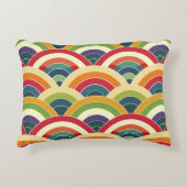 Colorful Boho Rainbow Accent Kussen (Voorkant)
