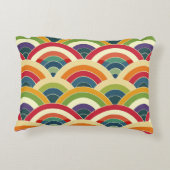 Colorful Boho Rainbow Accent Kussen (Achterkant)