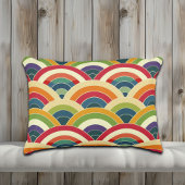 Colorful Boho Rainbow Accent Kussen