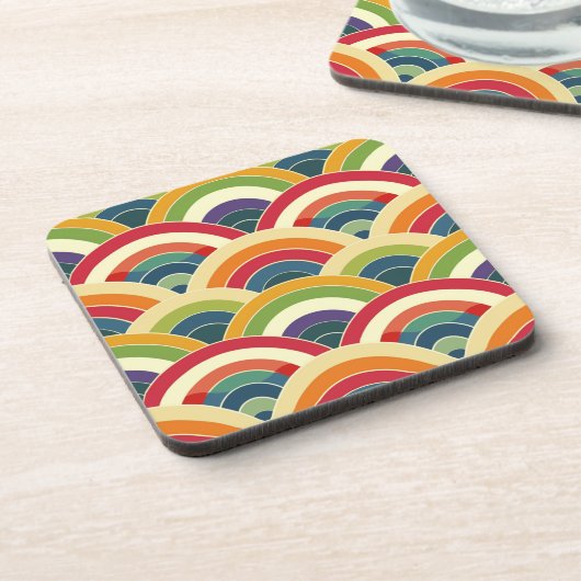 Colorful Boho Rainbow Bier Onderzetter (Linkerzijde)