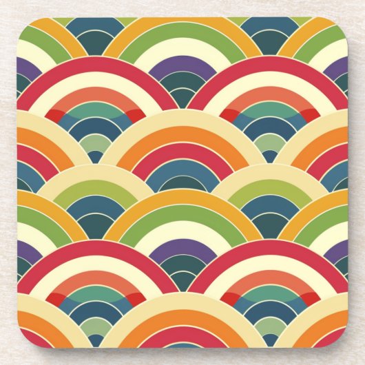 Colorful Boho Rainbow Bier Onderzetter (Voorkant)