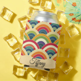 Colorful Boho Rainbow Blikjeskoeler