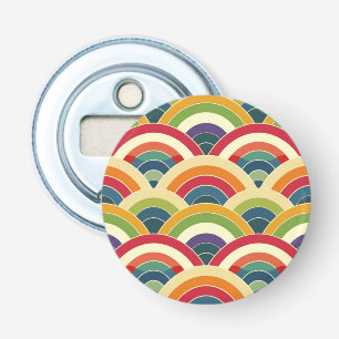 Colorful Boho Rainbow Button Flesopener