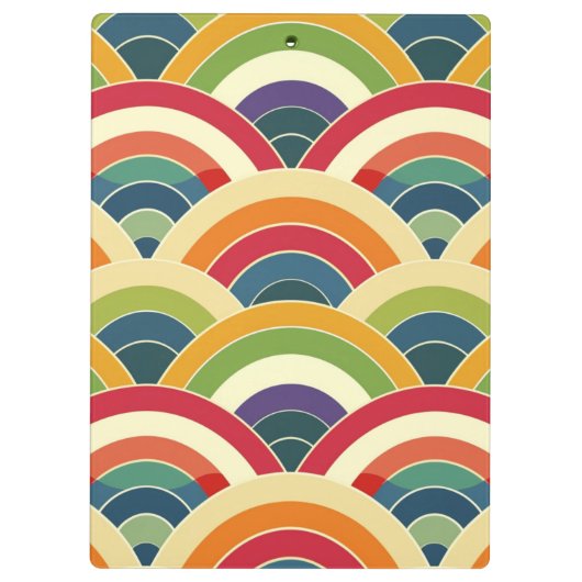 Colorful Boho Rainbow Klembord (Achterkant)