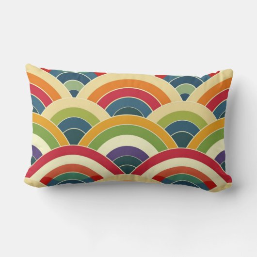 Colorful Boho Rainbow Kussen (Achterkant)