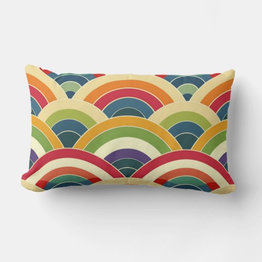 Colorful Boho Rainbow Kussen (Voorkant)