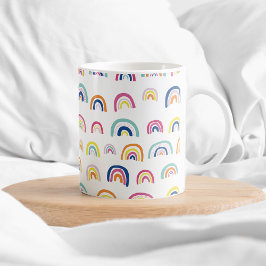 Colorful Boho Rainbow Patroon Koffiemok