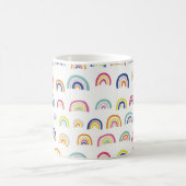 Colorful Boho Rainbow Patroon Koffiemok (Center)