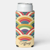 Colorful Boho Rainbow Seltzer Blikjeskoeler (Seltzer Voorkant)