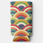 Colorful Boho Rainbow Seltzer Blikjeskoeler (Achterkant)