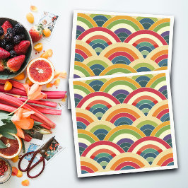 Colorful Boho Rainbow Servet