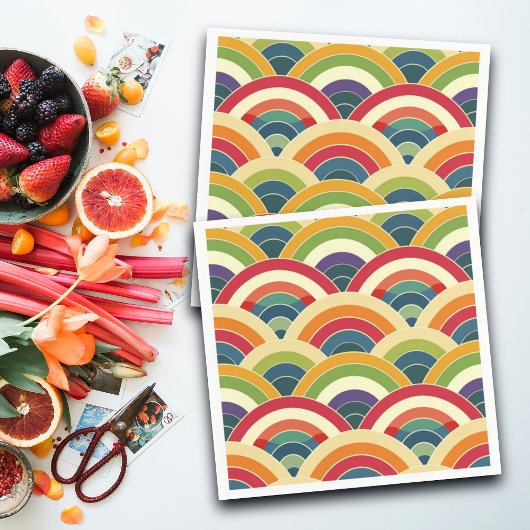 Colorful Boho Rainbow Servet