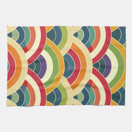 Colorful Boho Rainbow Theedoek (Horizontaal)