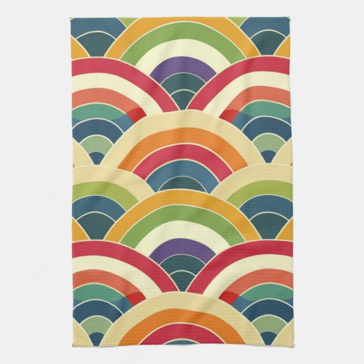 Colorful Boho Rainbow Theedoek (Verticaal)