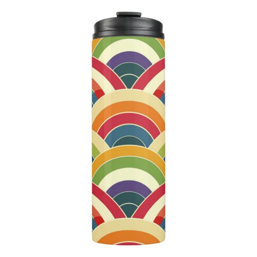 Colorful Boho Rainbow Thermosbeker (Voorkant)