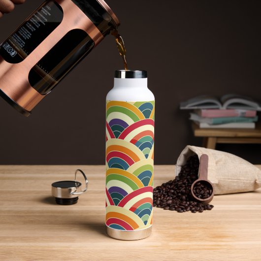 Colorful Boho Rainbow Waterfles (Koffie)