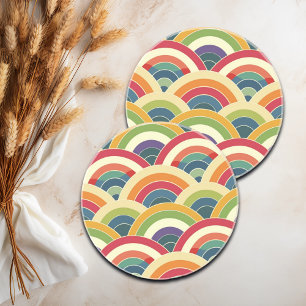 Colorful Boho Rainbow Zandsteen Onderzetter