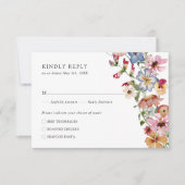 Colorful Boho RSVP Kaartje (Voorkant)