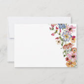 Colorful Boho RSVP Kaartje (Achterkant)