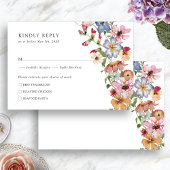 Colorful Boho RSVP Kaartje
