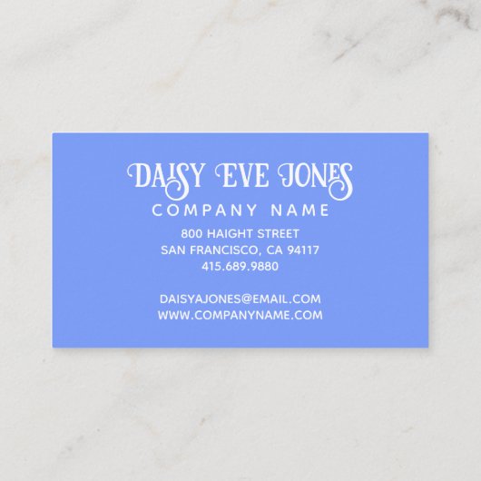 Colorful Boho Sunrise Visitekaartje (Achterkant)