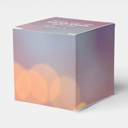 Colorful Bokeh 2 x 2 inch Bedankdoosjes (Voorkant Zijde)