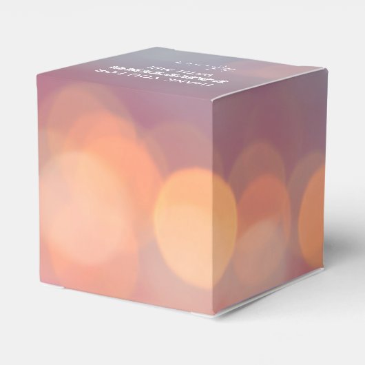 Colorful Bokeh 2 x 2 inch Bedankdoosjes (Achterkant)