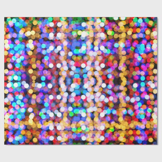Colorful Bokeh Cadeaupapier (Vlak)