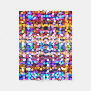 Colorful Bokeh Circles Patroon Fleece Deken