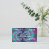 Colorful Bokeh Fractal Visitekaartje (Staand voorkant)