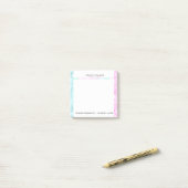 Colorful Bokeh Glitter Post-it® Notes (Op bureau)