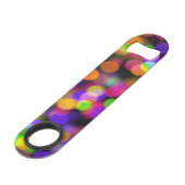 Colorful Bokeh Light Bubbles Speed Flessenopener (Voorkant Gekanteld)