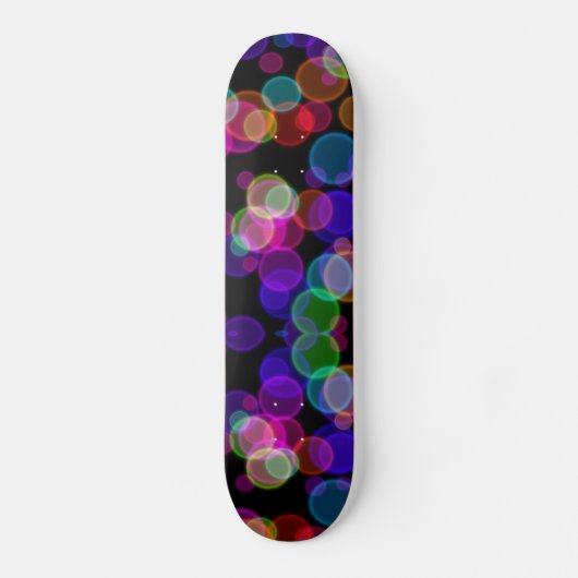 Colorful Bokeh Persoonlijk Skateboard (Voorkant)