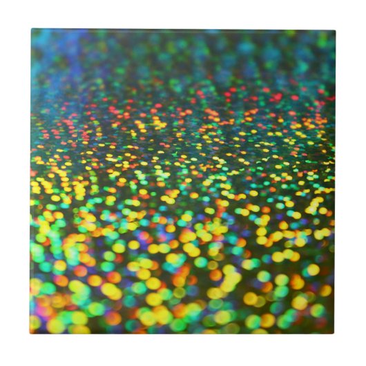 Colorful Bokeh Tegeltje (Voorkant)