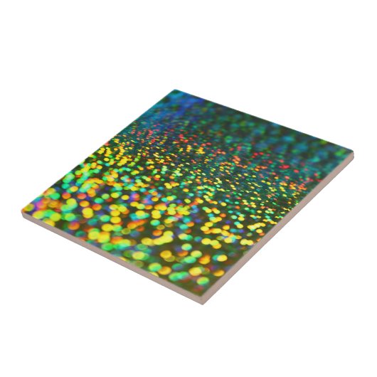 Colorful Bokeh Tegeltje (Zijkant)