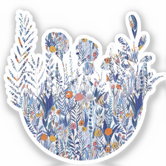 Colorful Bold Garden Mix Sticker (Voorkant)