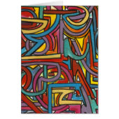 Colorful Bold Geometric Abstract Moderne Art (Voorkant)