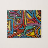 Colorful Bold Geometric Abstract Moderne Art Legpuzzel (Horizontaal)