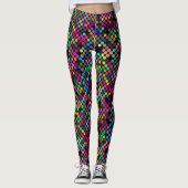 Colorful & Bold Polka Dots Pattern Cool Pop Art Leggings (Voorkant)