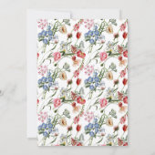 Colorful Bold Waterbloemen Pill Lijst Weddenschap Kaart (Achterkant)