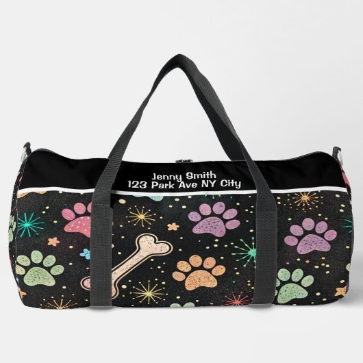 Colorful Bones Starburst Gear Monogram Personalize Plunjezak (Voorkant)